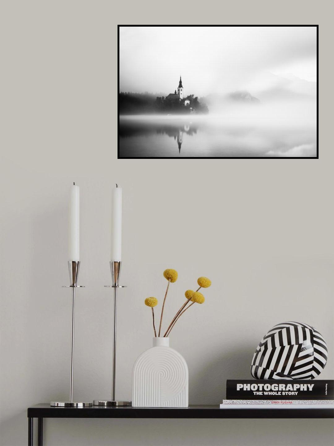Sunrise at Lake Bled Poster och Canvastavla