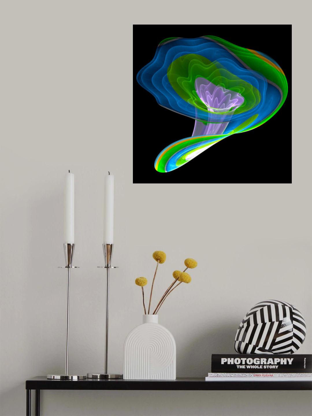 Crystal Flower Poster och Canvastavla