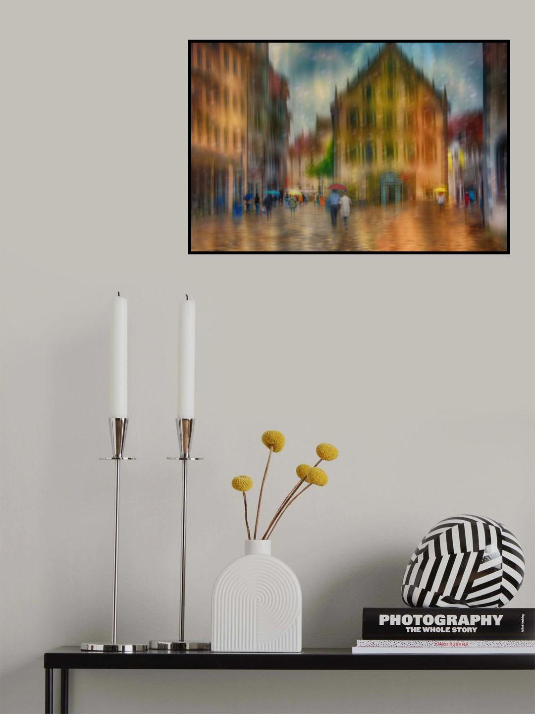 walk in the rain Poster och Canvastavla