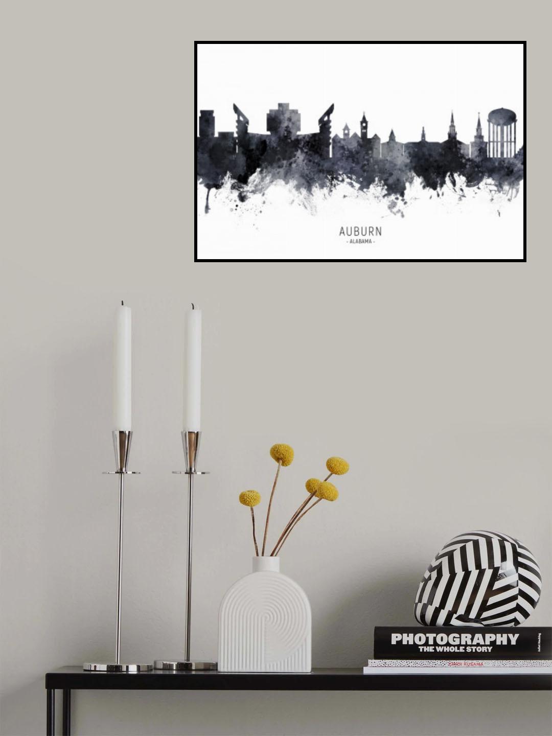 Auburn Alabama Skyline Poster och Canvastavla