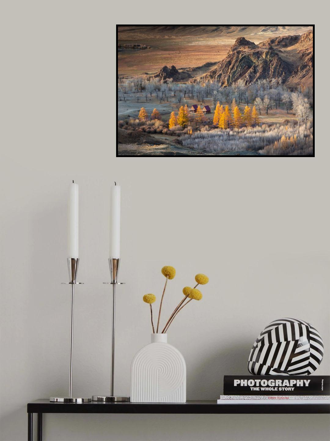 Oasis in the mountains (Altai) Poster och Canvastavla
