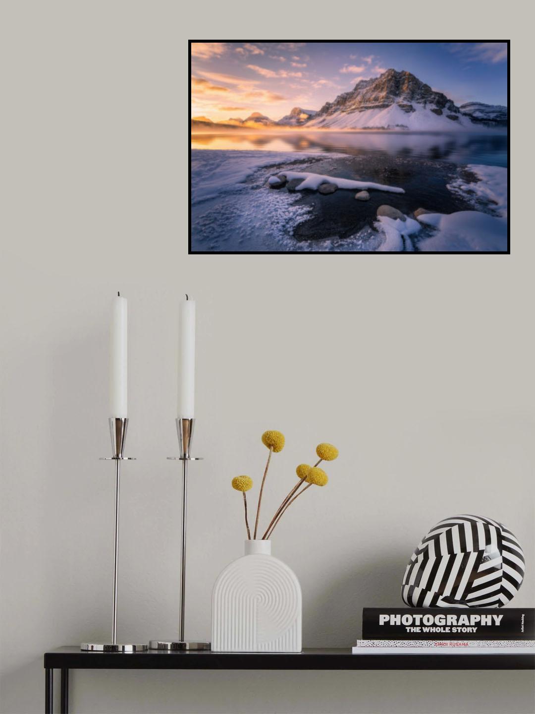 Sunrise Crowfoot Mountain Poster och Canvastavla