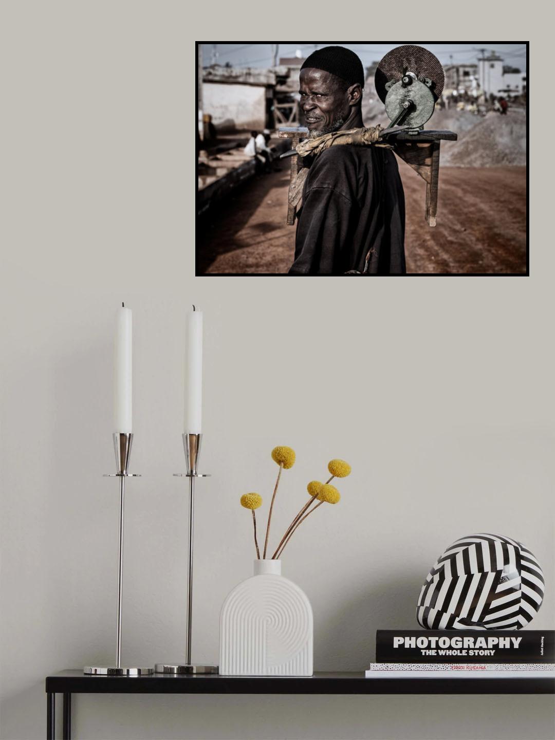 In the streets of Benin. Poster och Canvastavla