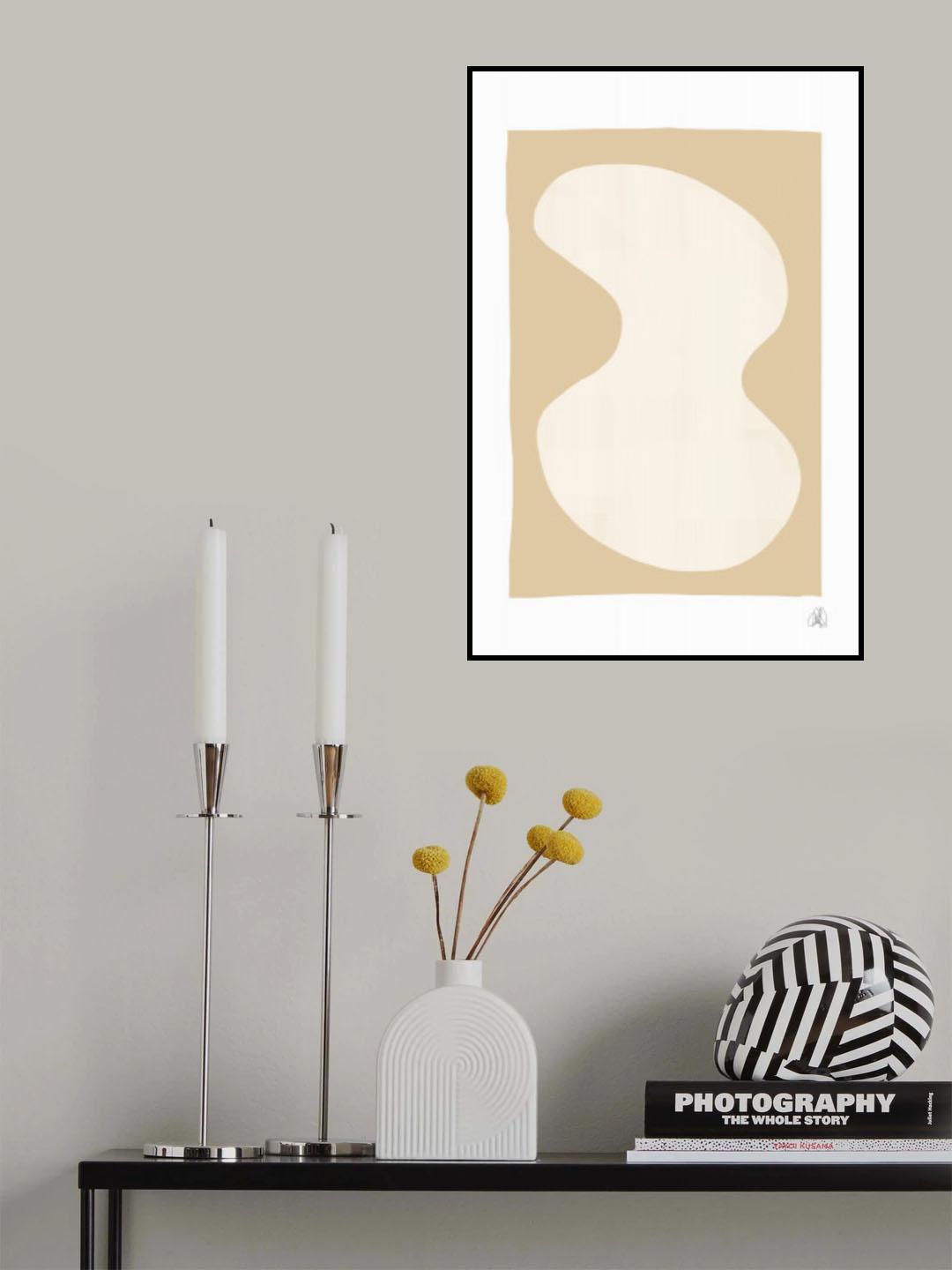 Yellow Blob Poster Poster och Canvastavla