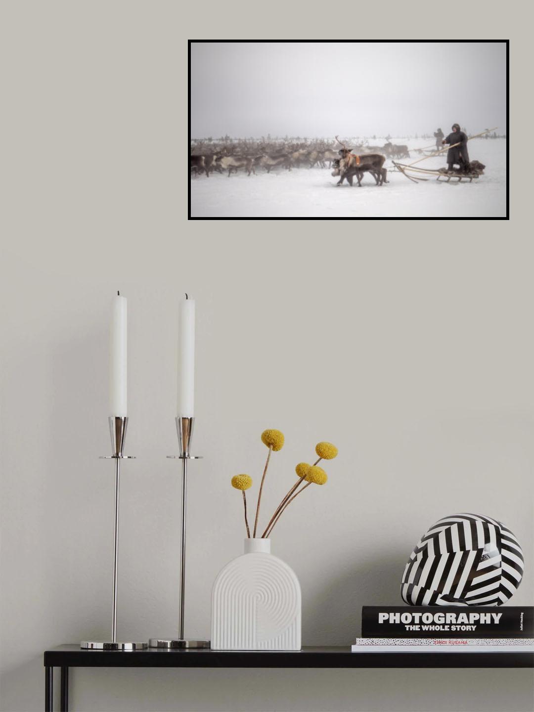 Arkadij and Kolja riding the herd Poster och Canvastavla
