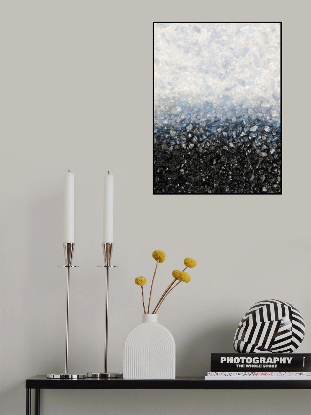 Smoky Blue Crystal Poster och Canvastavla