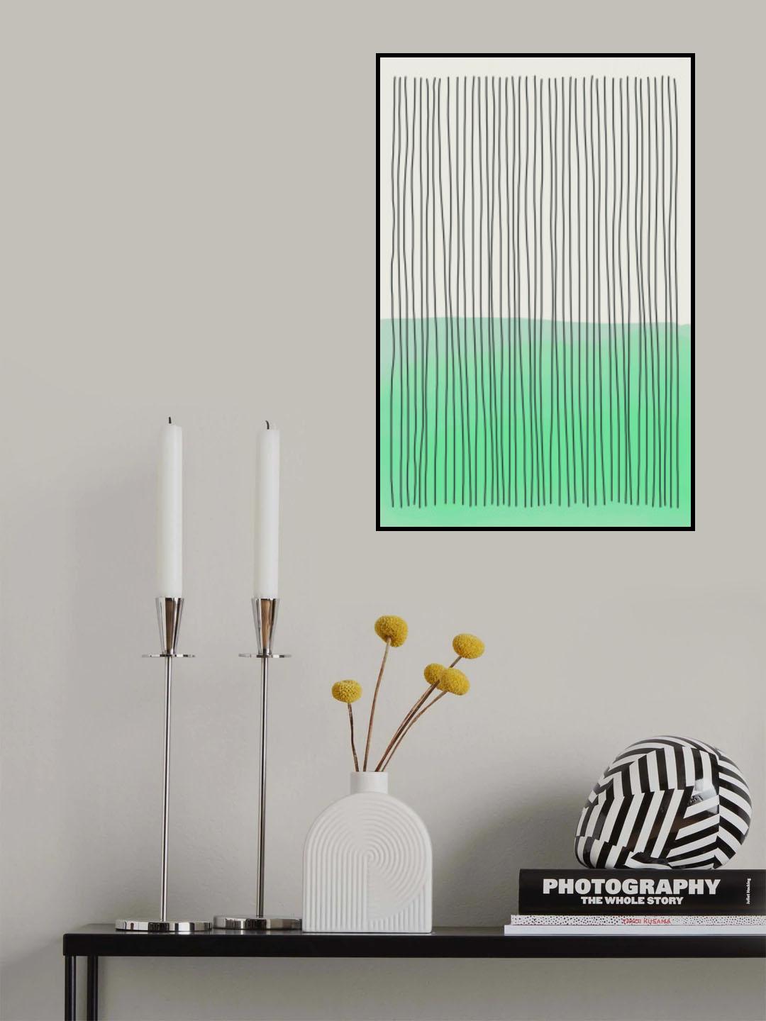 Green Minimalism #3 Poster och Canvastavla