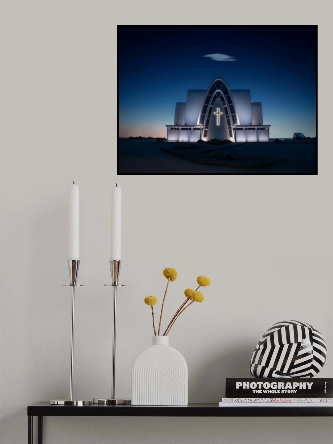 The Kopavogur Church Poster och Canvastavla
