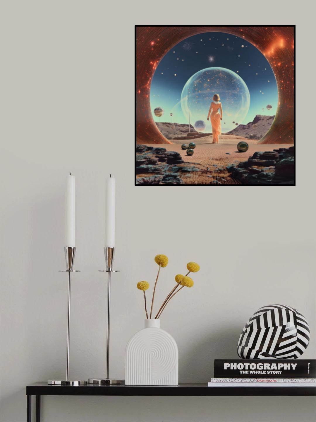 Orb Collage Art Poster och Canvastavla