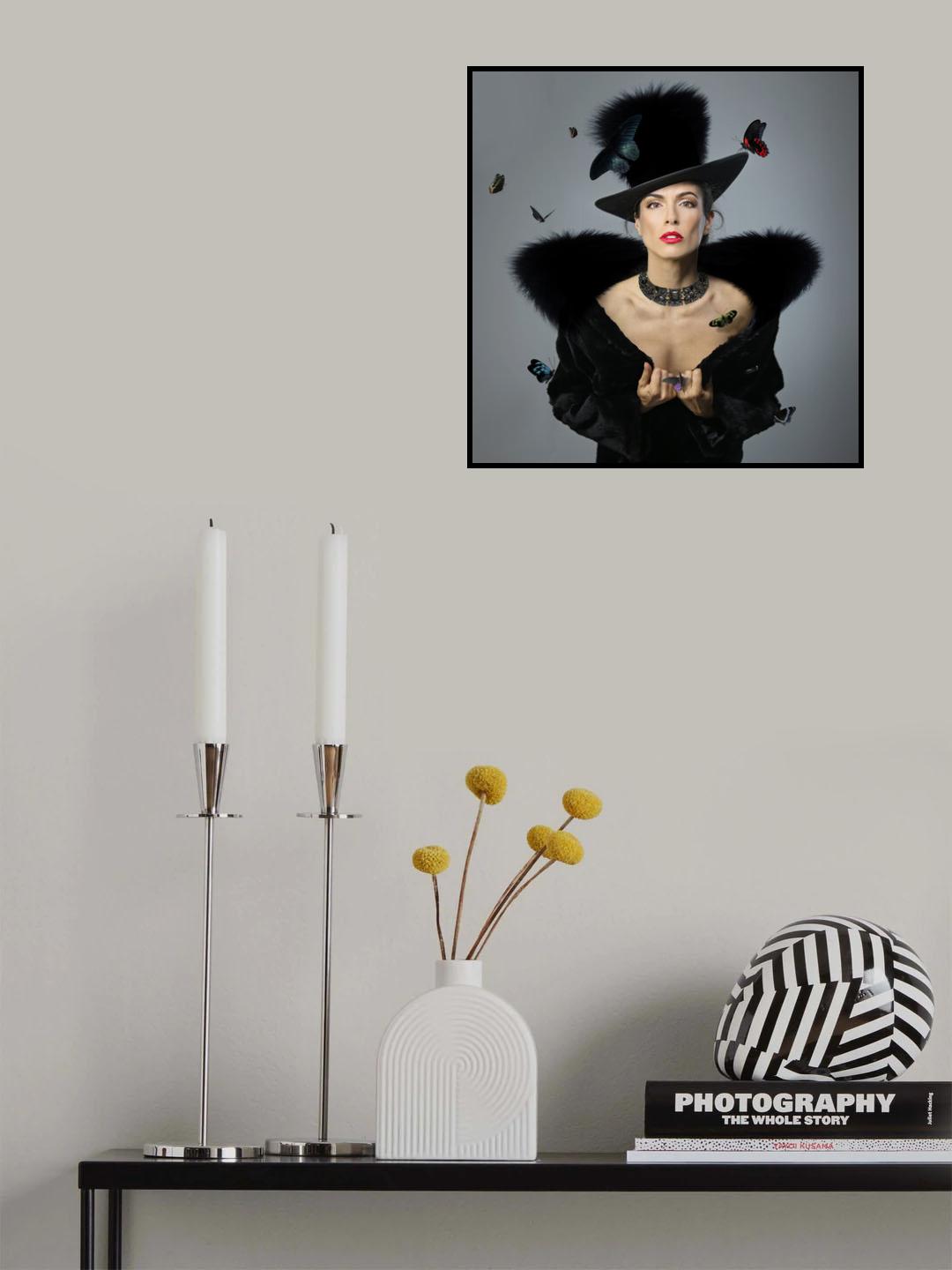 Lady Butterfly IV Poster och Canvastavla