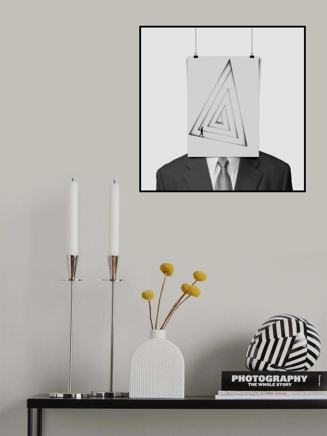 Exit Poster och Canvastavla