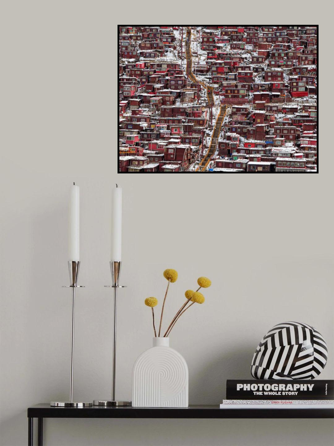 Woman in red Poster och Canvastavla
