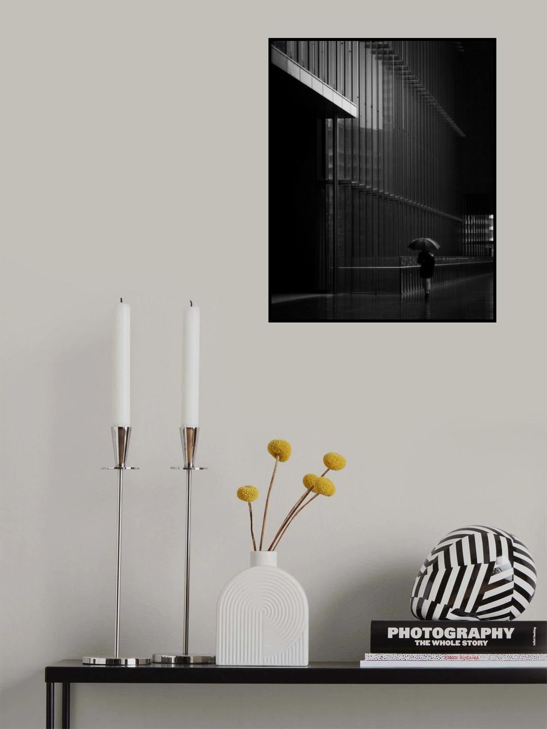 Gradation black Poster och Canvastavla