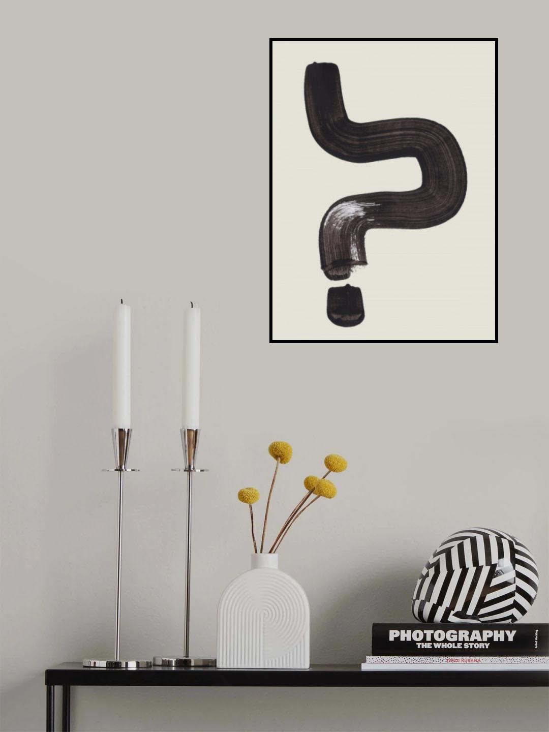 Ink Motif 42 Poster och Canvastavla