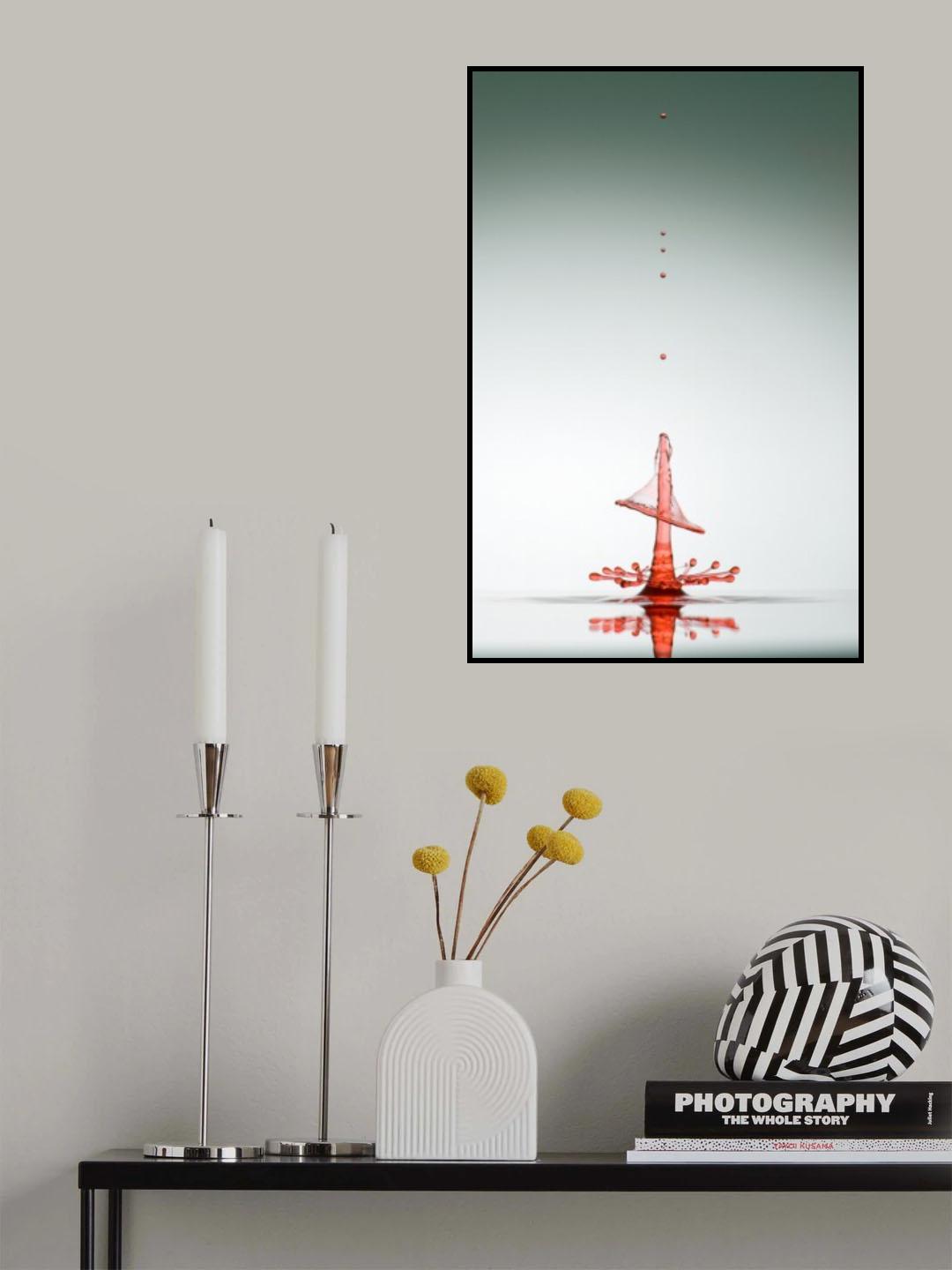 Evolution of waterdrops - 10 Poster och Canvastavla