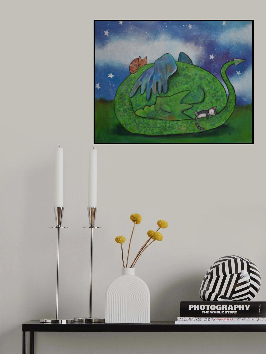 Cat Napping Poster och Canvastavla