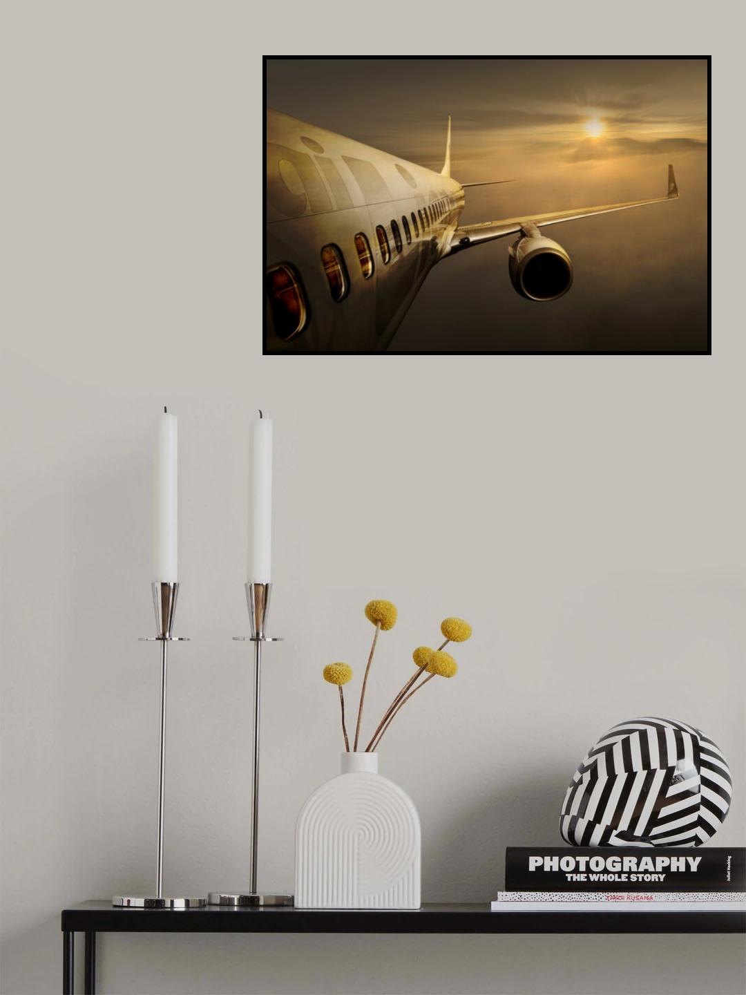 Golden flight Poster och Canvastavla