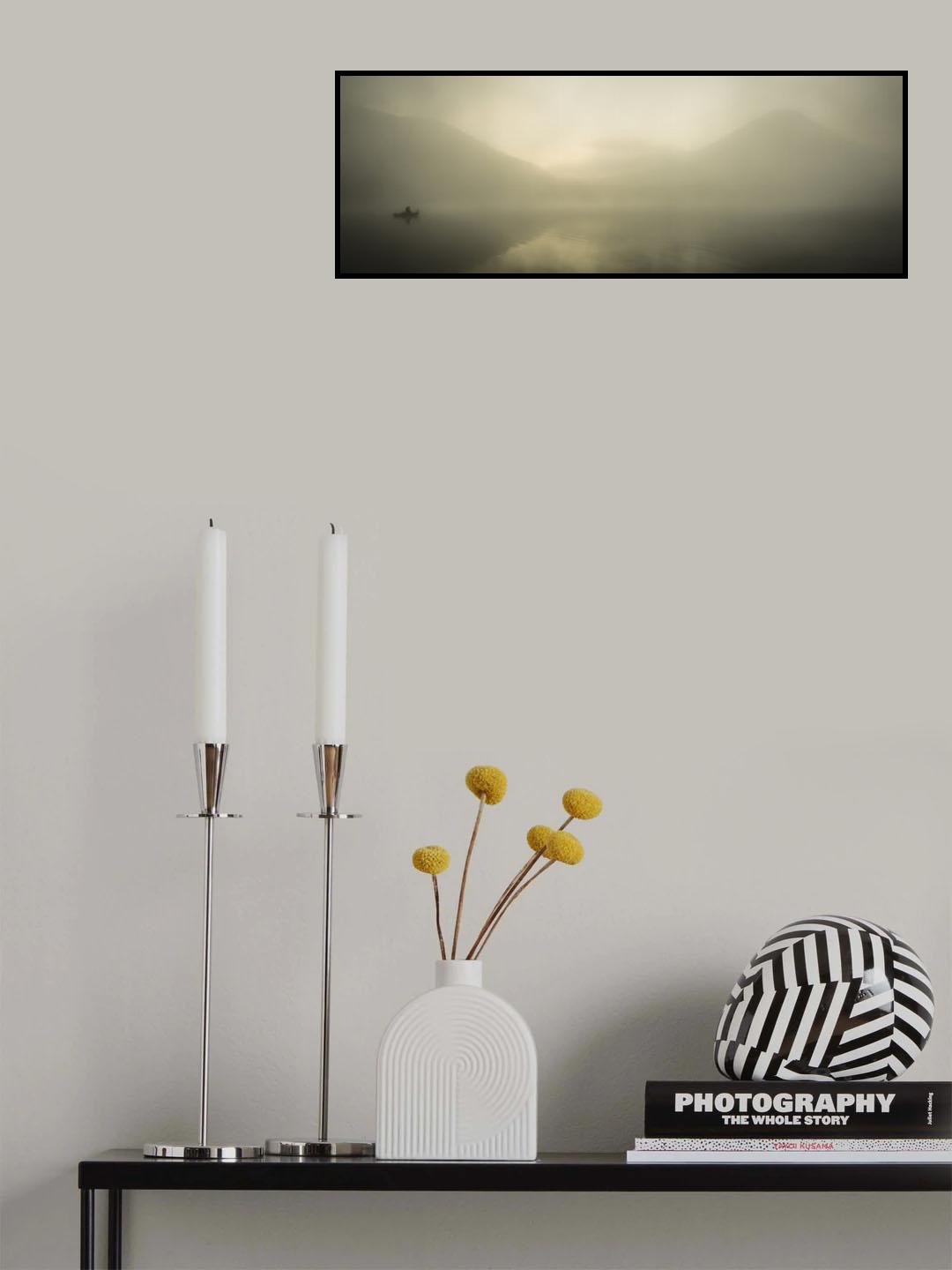 Mt.Fuji and a man Poster och Canvastavla