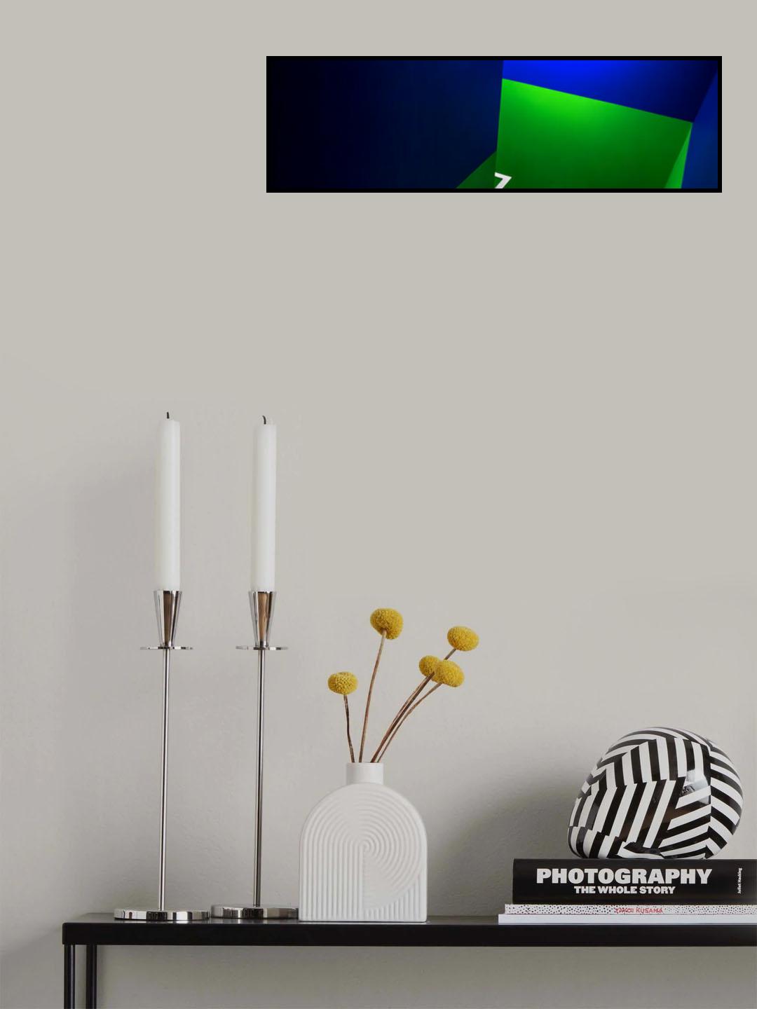 White handrail Poster och Canvastavla