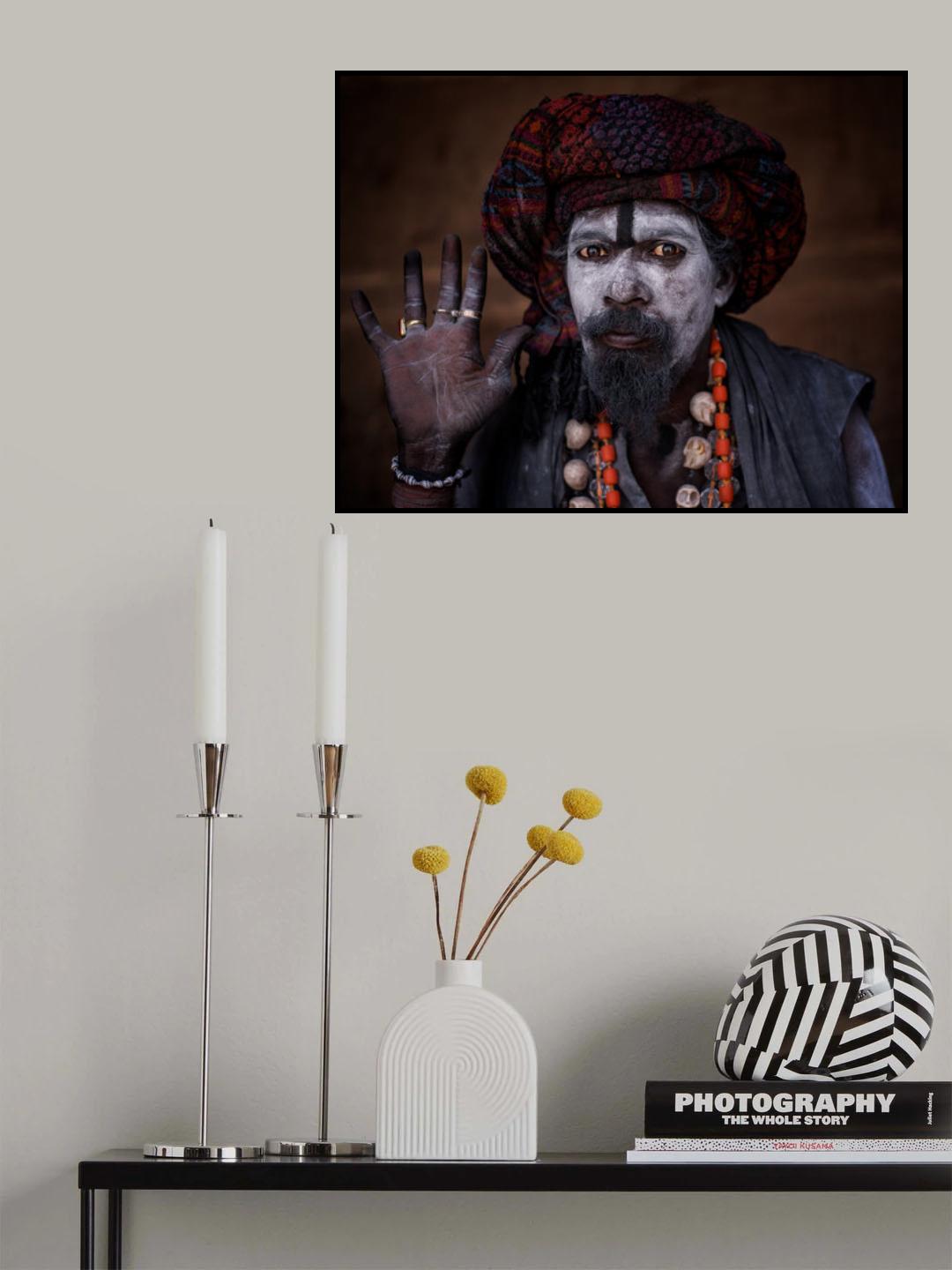 Aghori Baba Poster och Canvastavla
