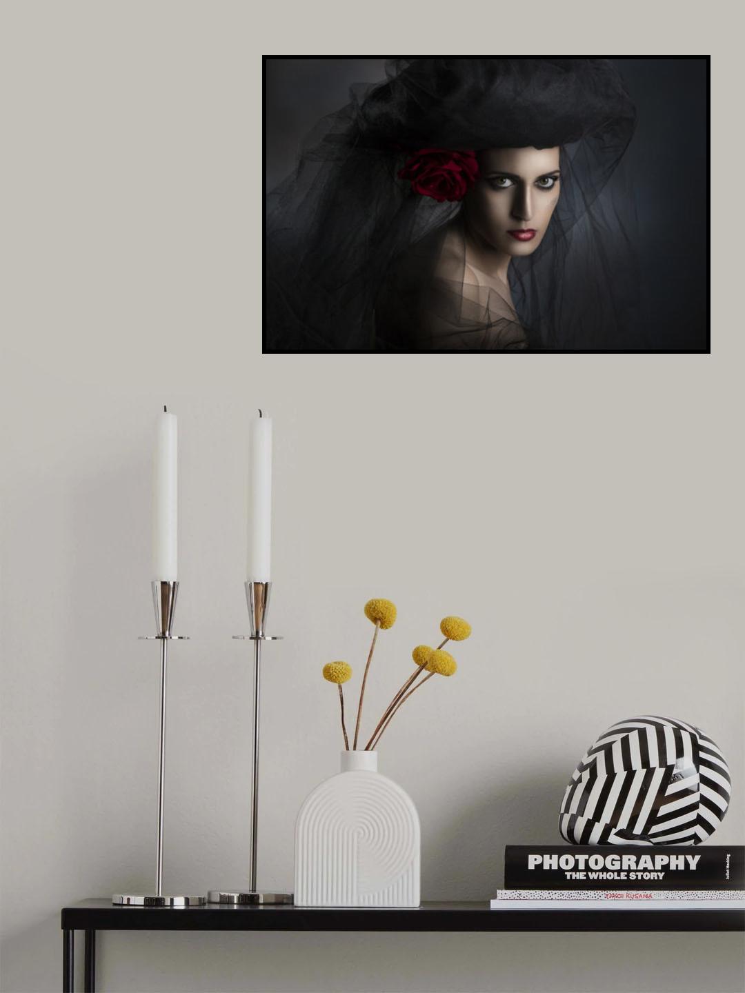 The red rose Poster och Canvastavla
