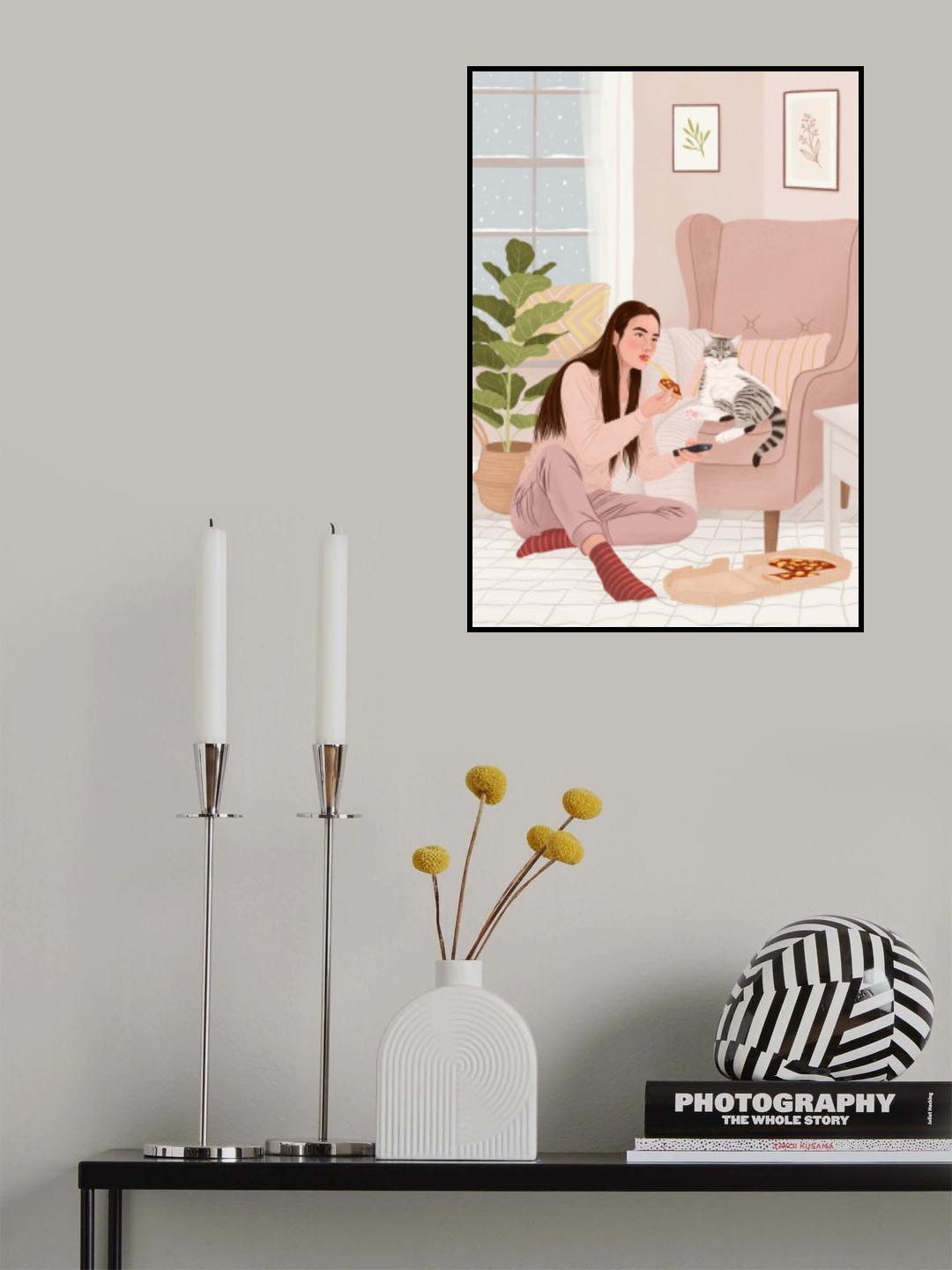 Pizza Night Poster och Canvastavla