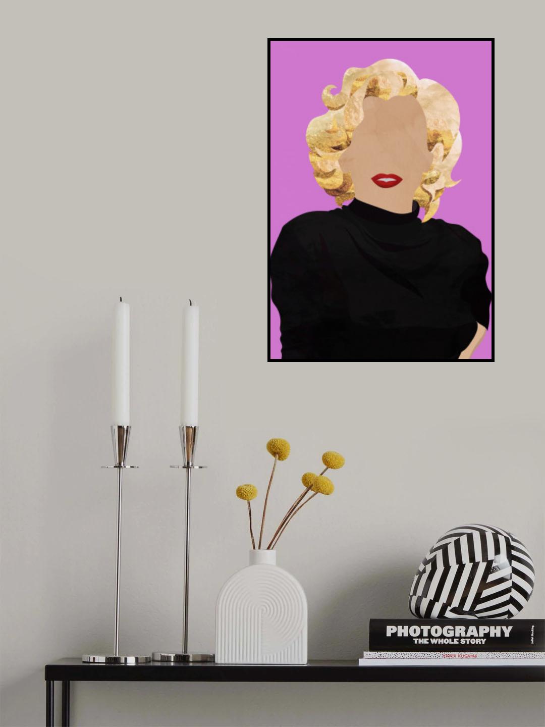 Faceless Marilyn Monroe Modern Art Poster och Canvastavla