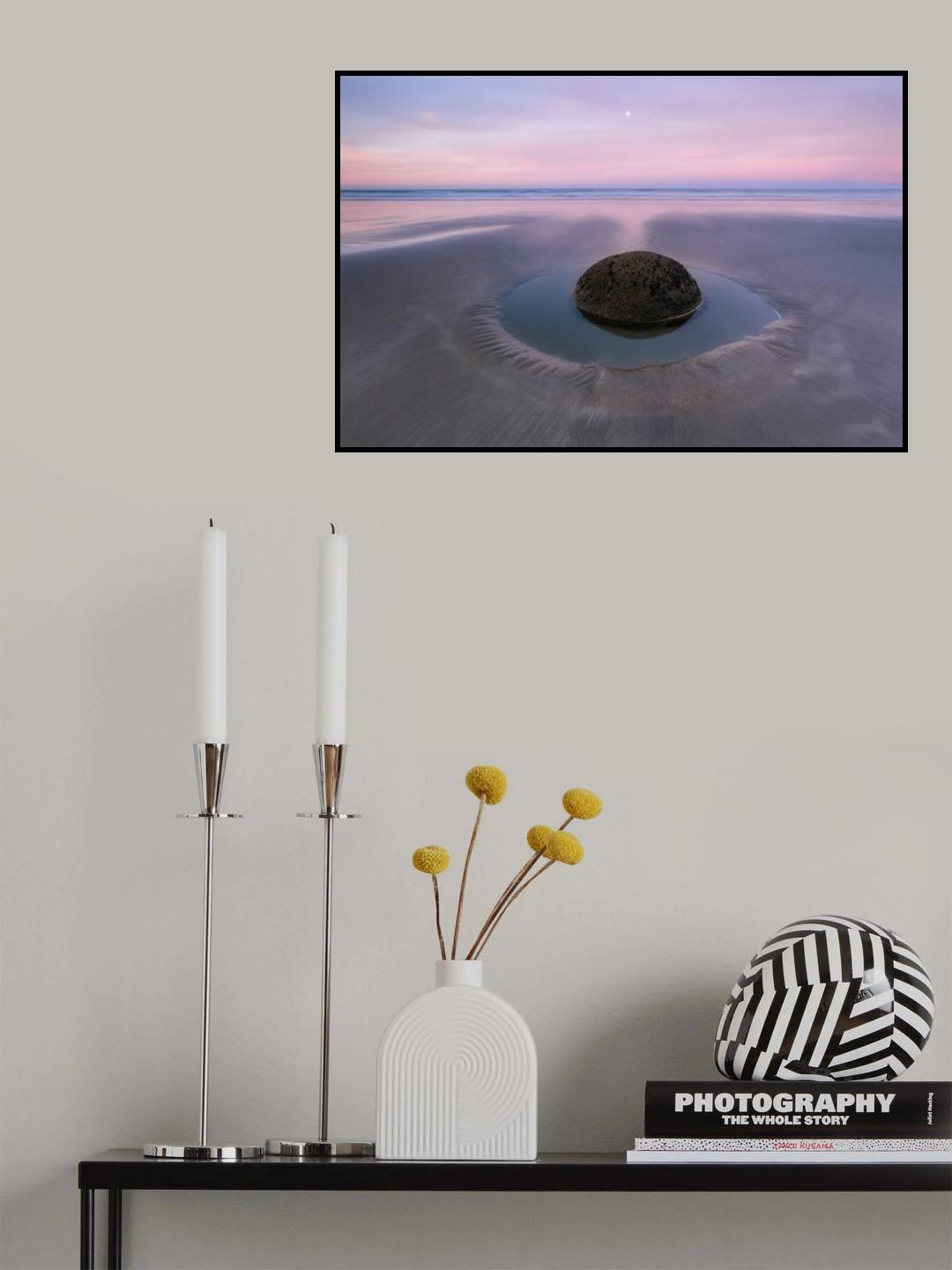 Moeraki Boulders New Zealand Poster och Canvastavla