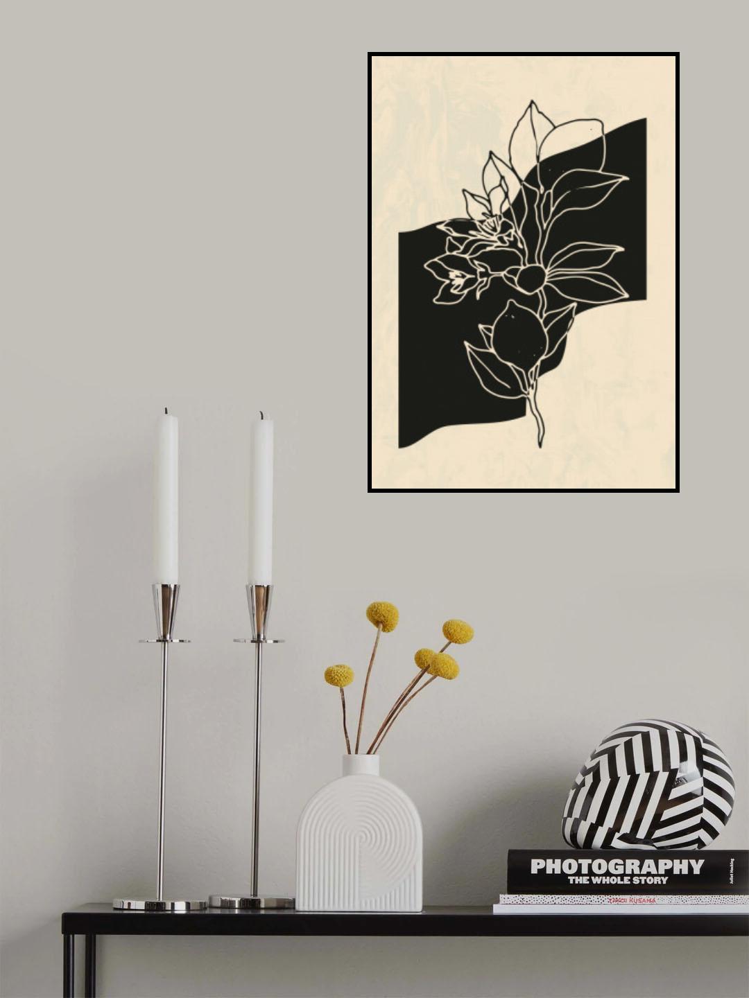 Abstract Flower 4 Poster och Canvastavla