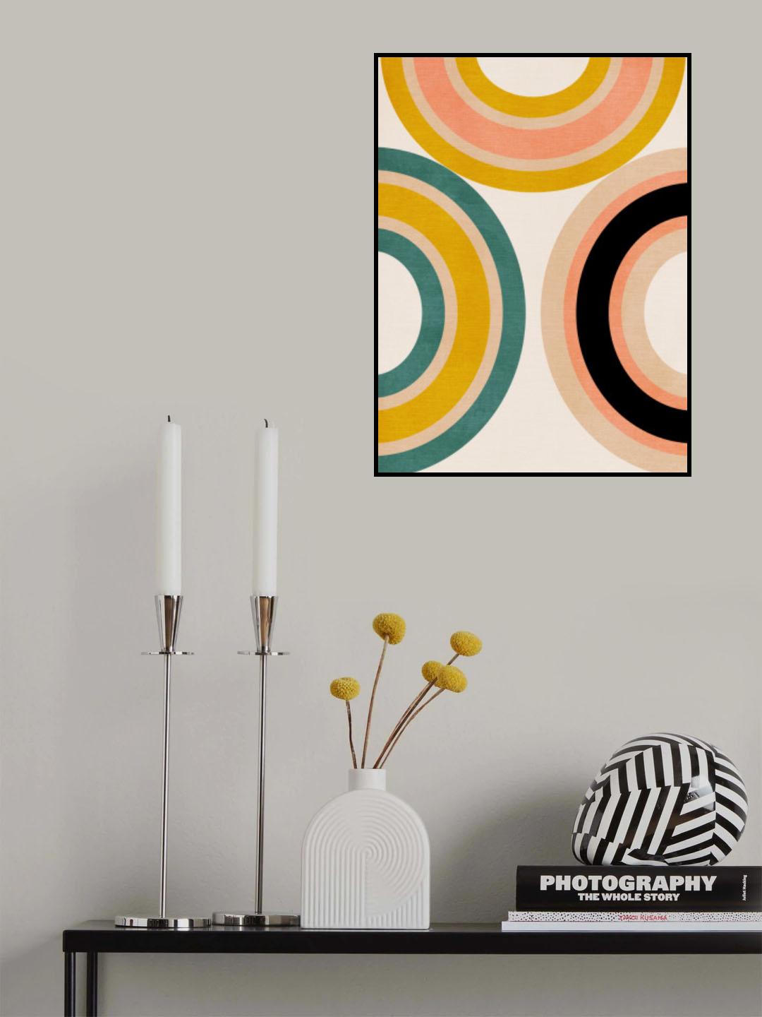 Rainbow Suns 11 Kopie Poster och Canvastavla