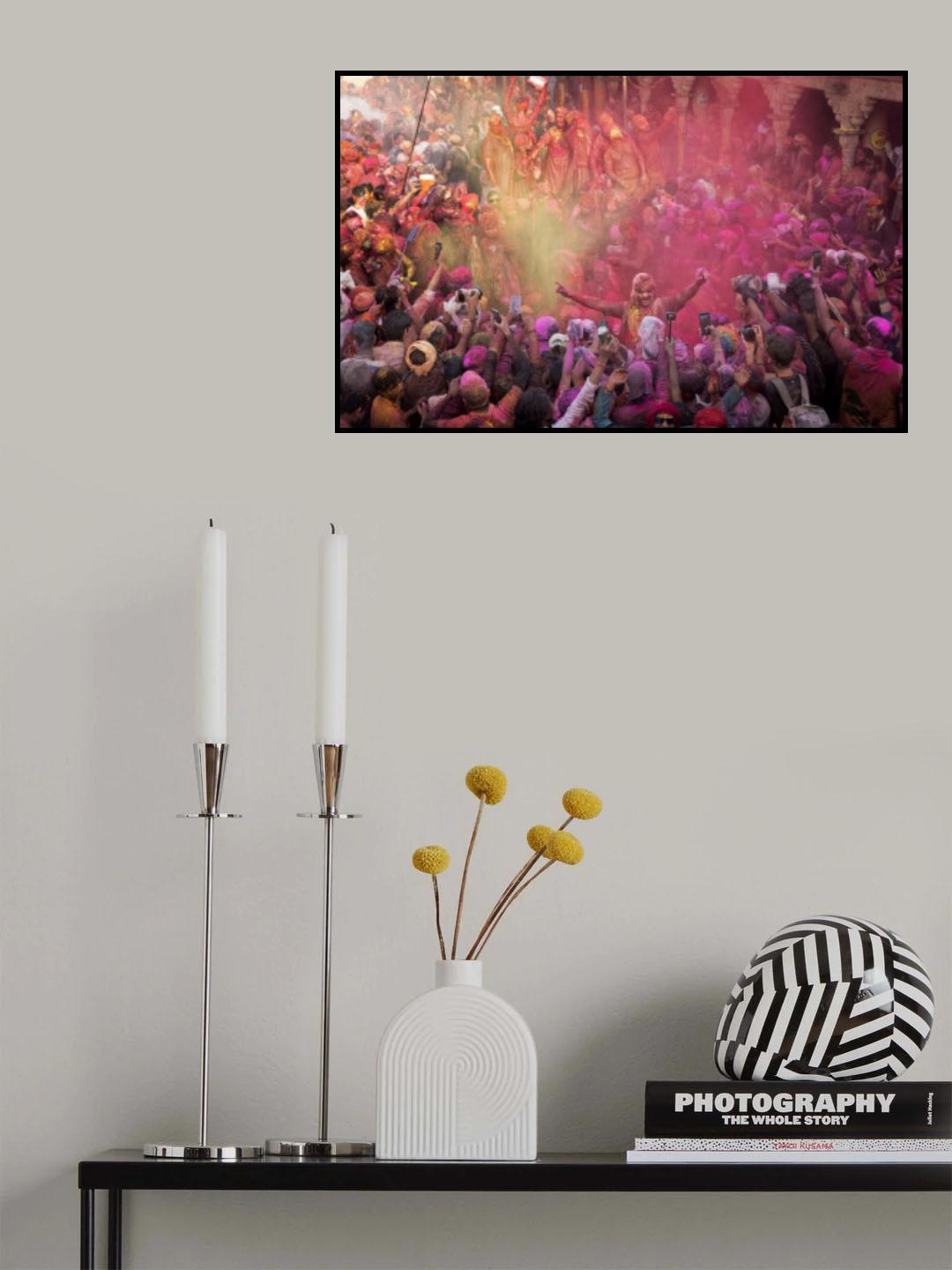Holi Nandgaon Poster och Canvastavla