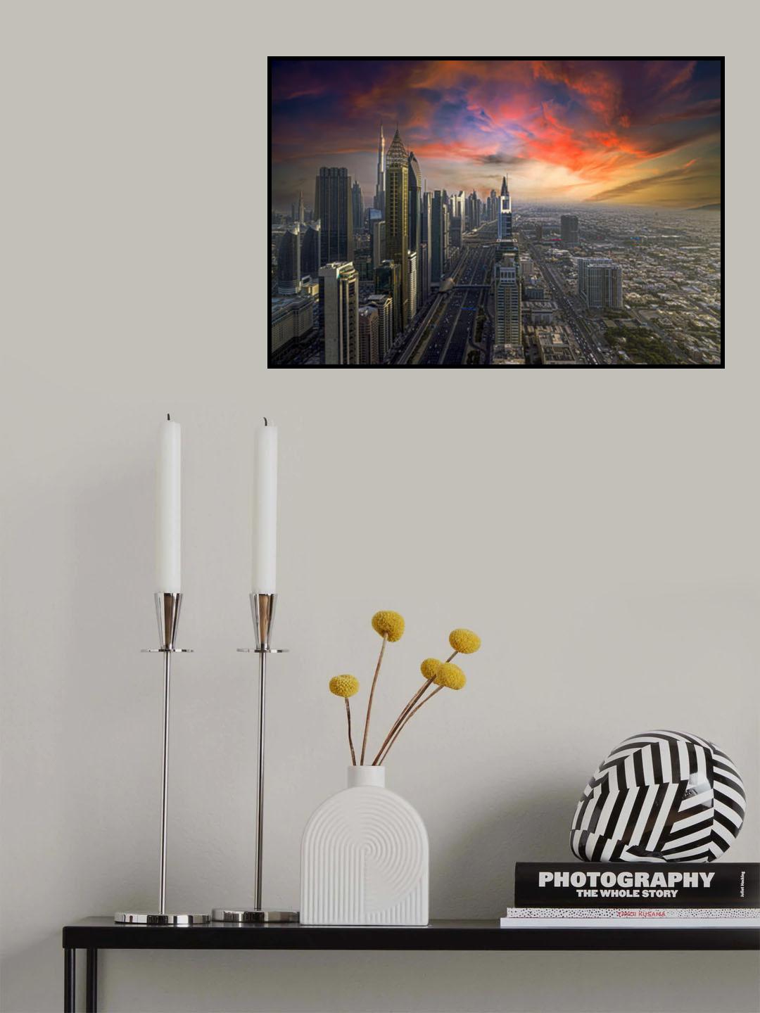Dubai Above Poster och Canvastavla