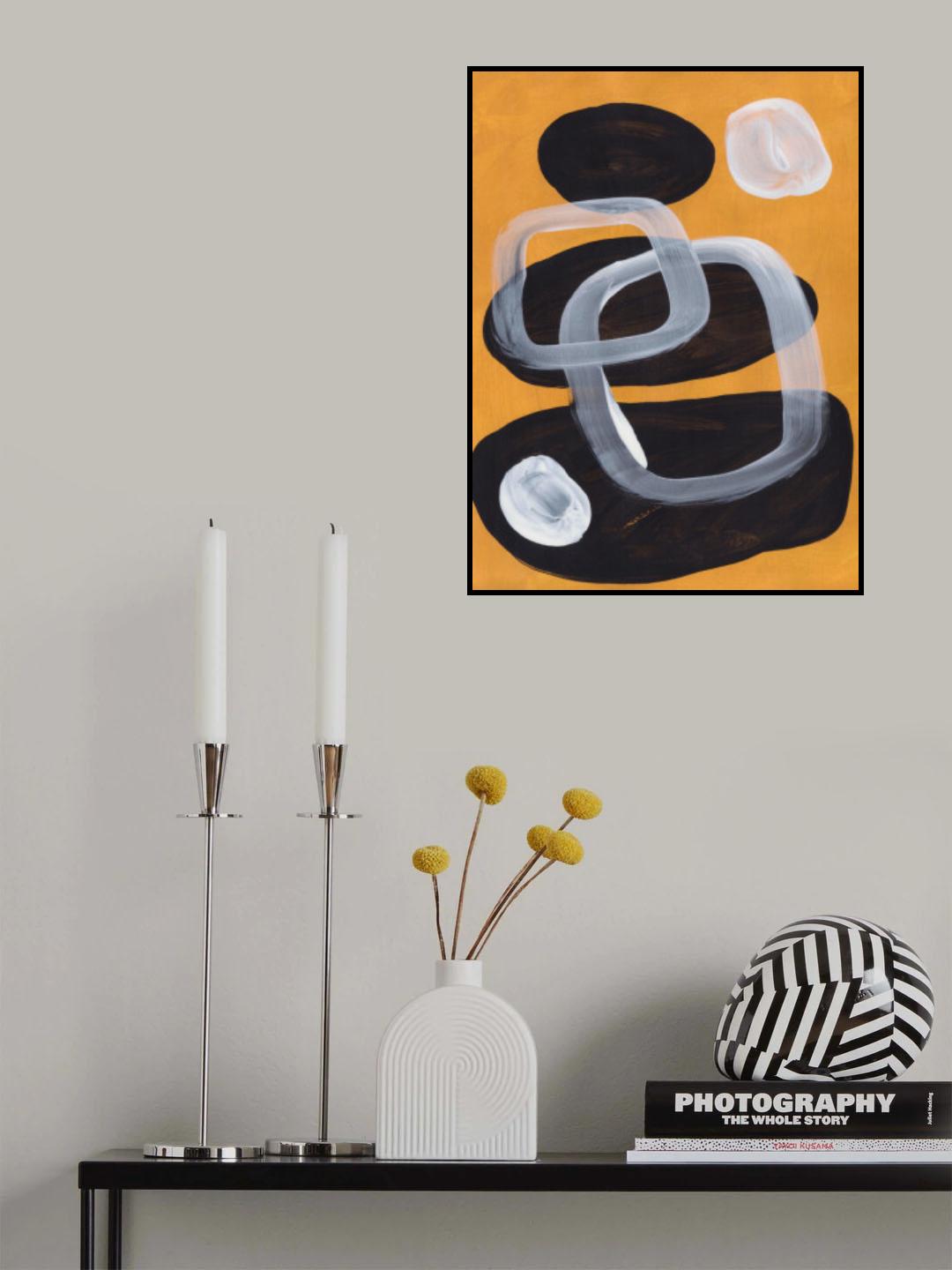 Midcentury Mustard Poster och Canvastavla
