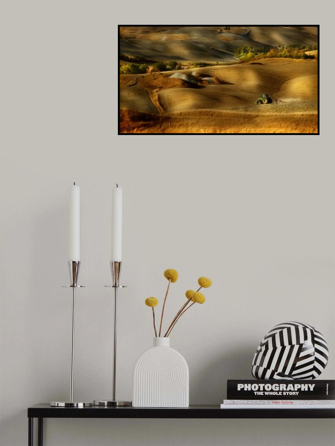 Preparation for sowing - Volterra (PI) - Toscana - Italy Poster och Canvastavla