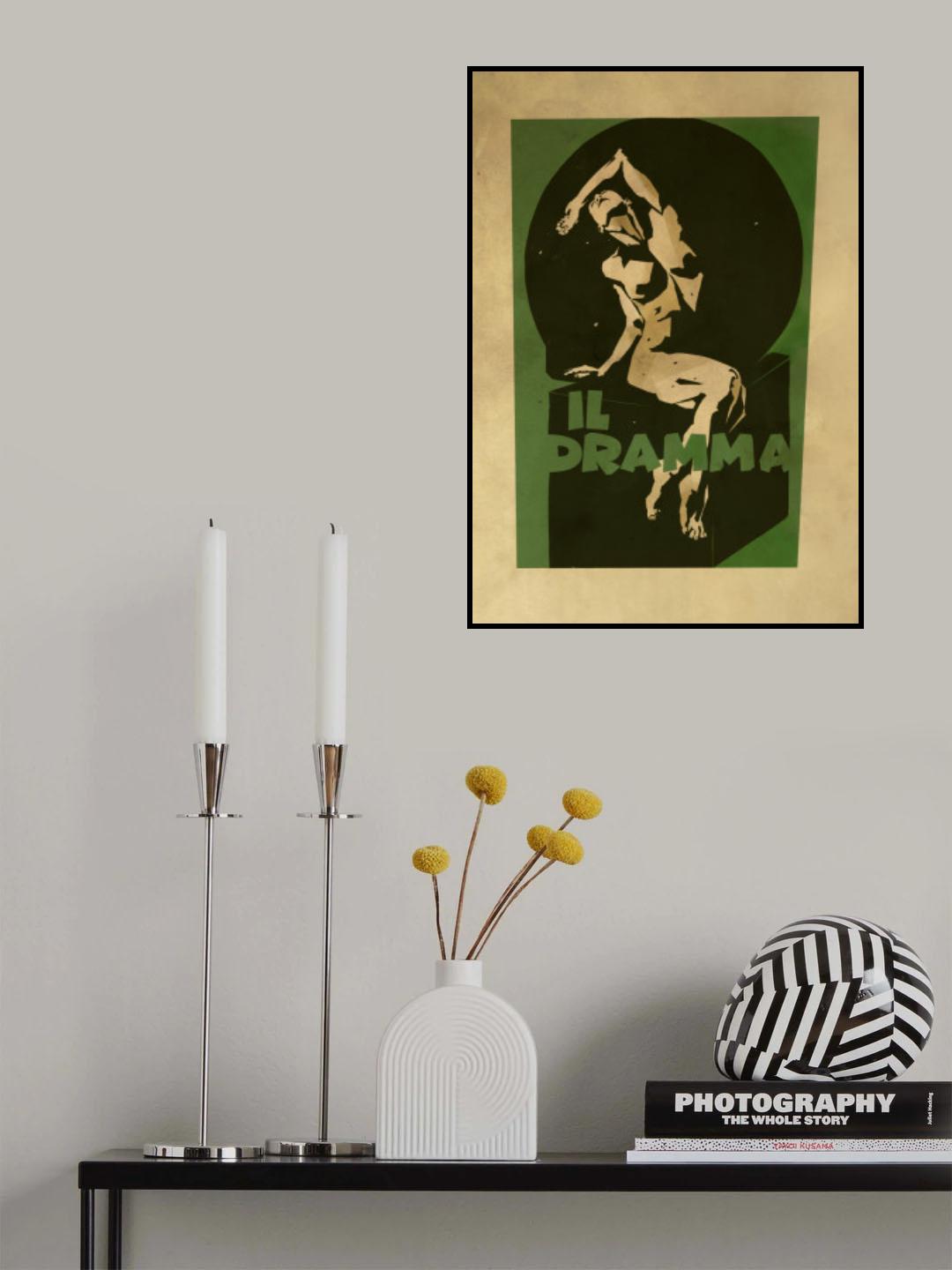 Il Dramma print Poster och Canvastavla