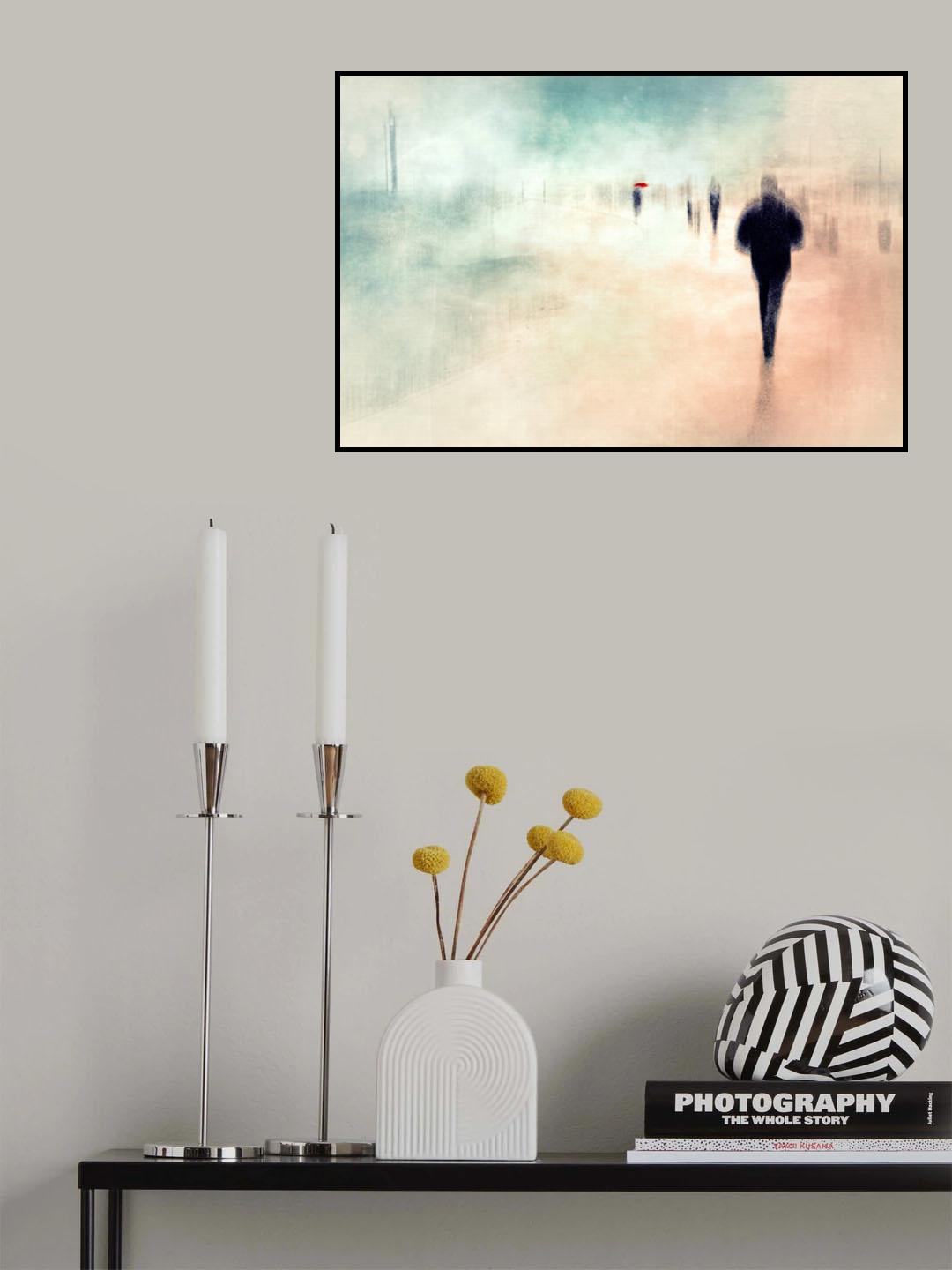 Walk (colored) Poster och Canvastavla