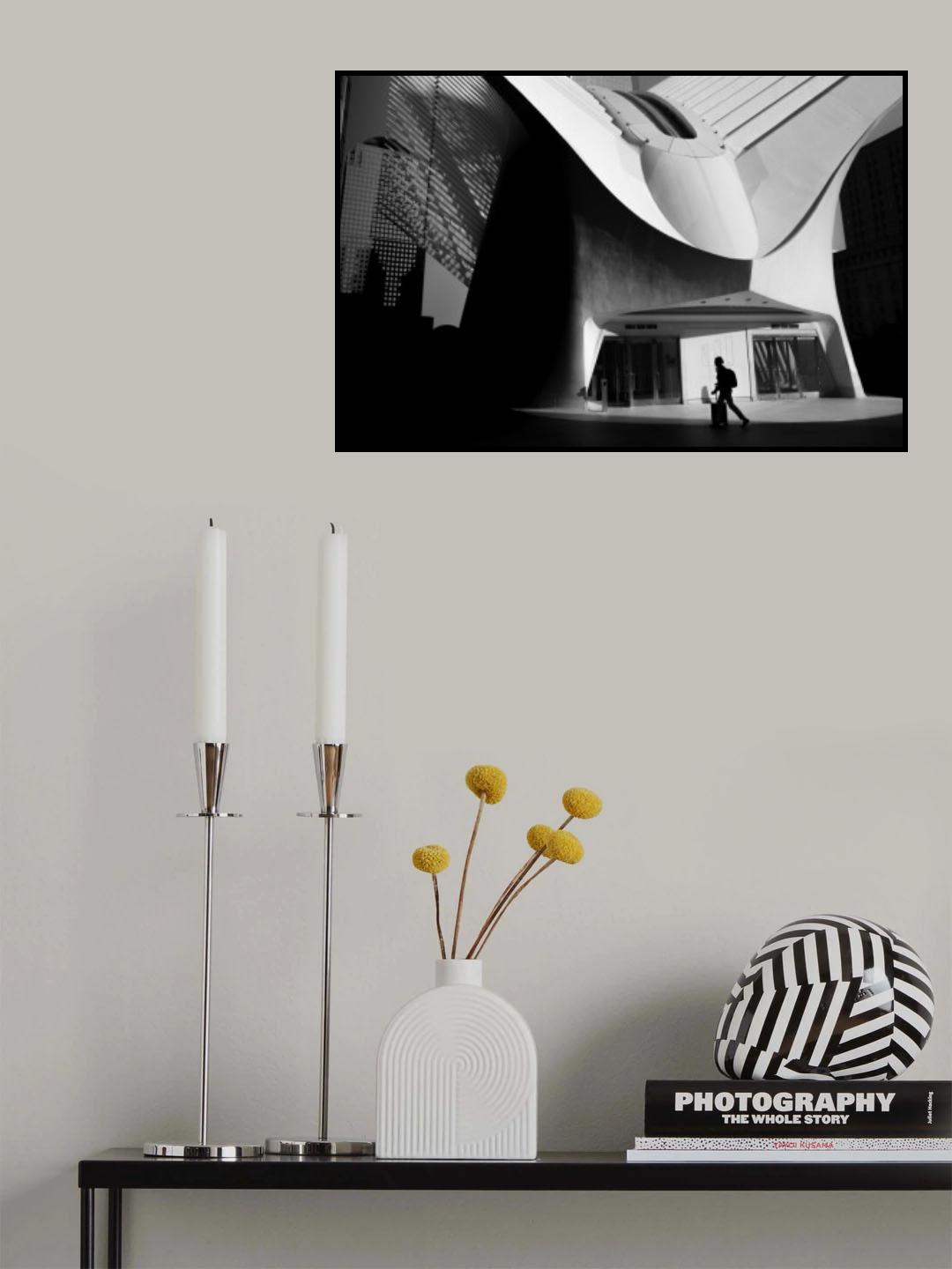 Man and his City Scape Poster och Canvastavla