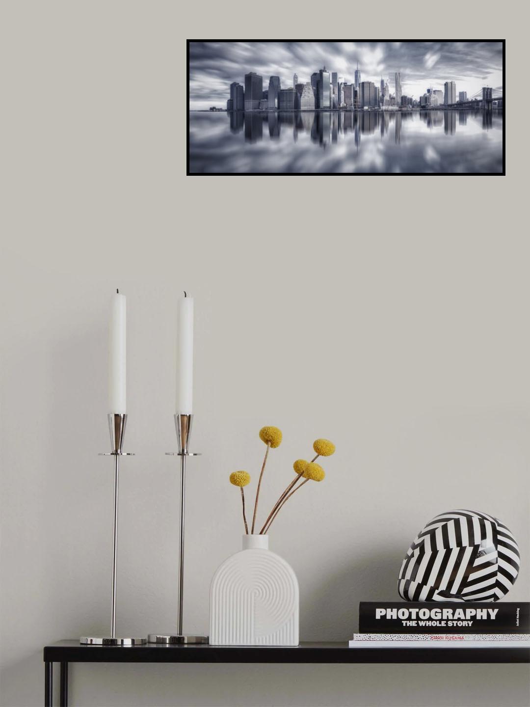 Manhattan Reflection Poster och Canvastavla