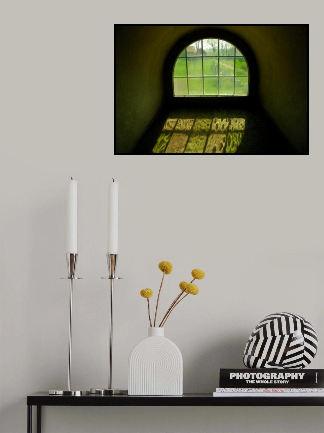Church window Poster och Canvastavla
