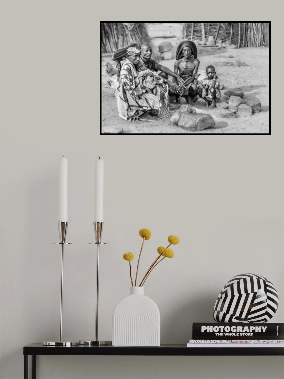 OvaKuvale village life Poster och Canvastavla