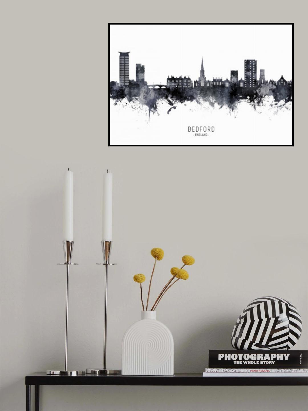 Bedford England Skyline Poster och Canvastavla