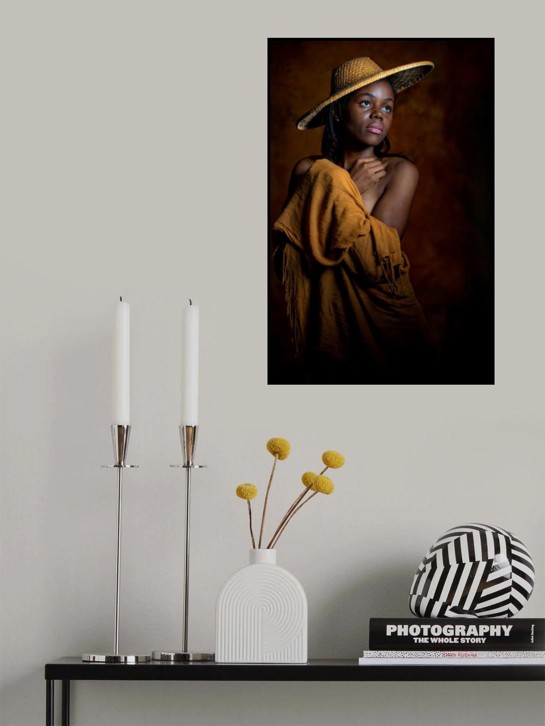 Yellow Hat Poster och Canvastavla