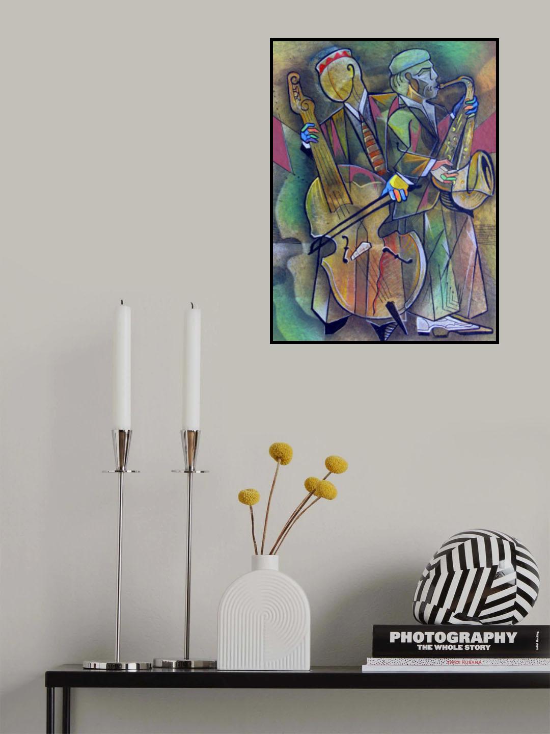 Street Jazz Party Poster och Canvastavla