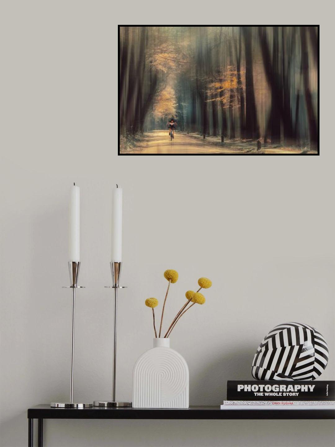 The lonely cyclist Poster och Canvastavla