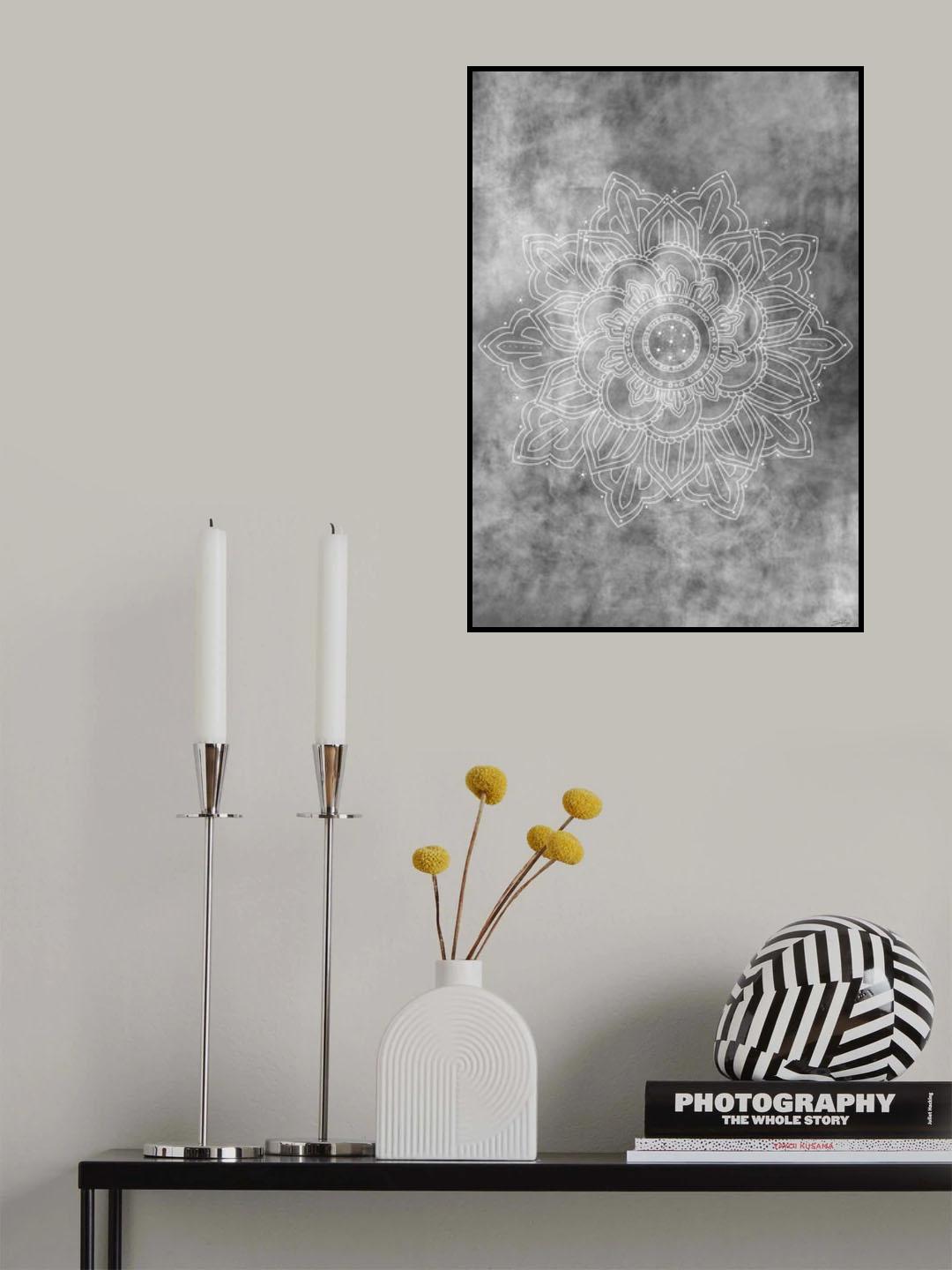 Mandala Smokey Poster och Canvastavla