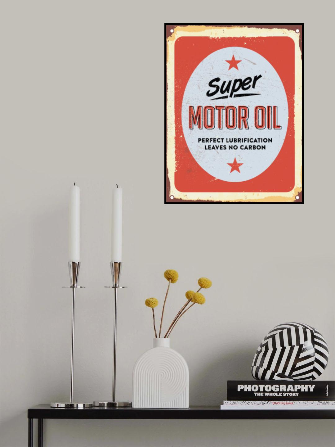 Carbon Oil Poster och Canvastavla