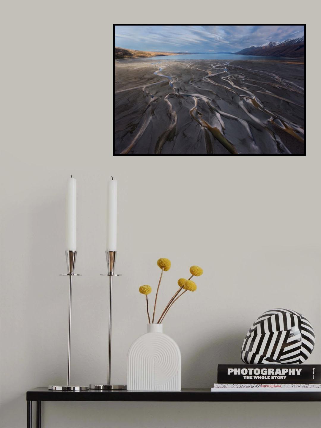 Braided River Poster och Canvastavla