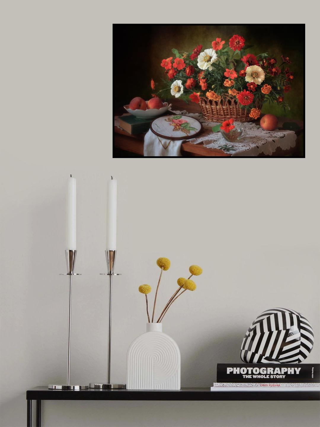 С цветами августа Poster och Canvastavla