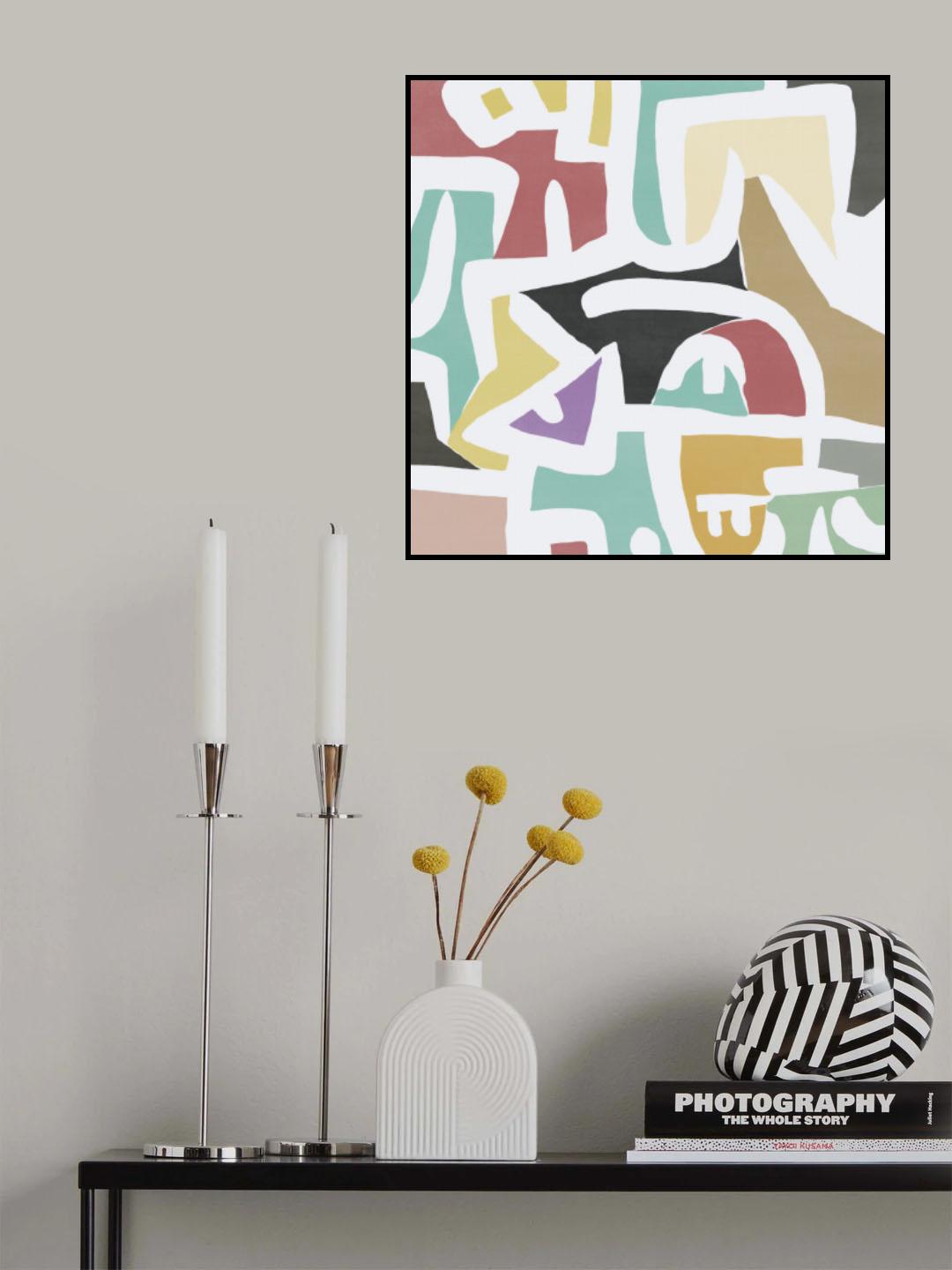 Line art abstract 02 Poster och Canvastavla