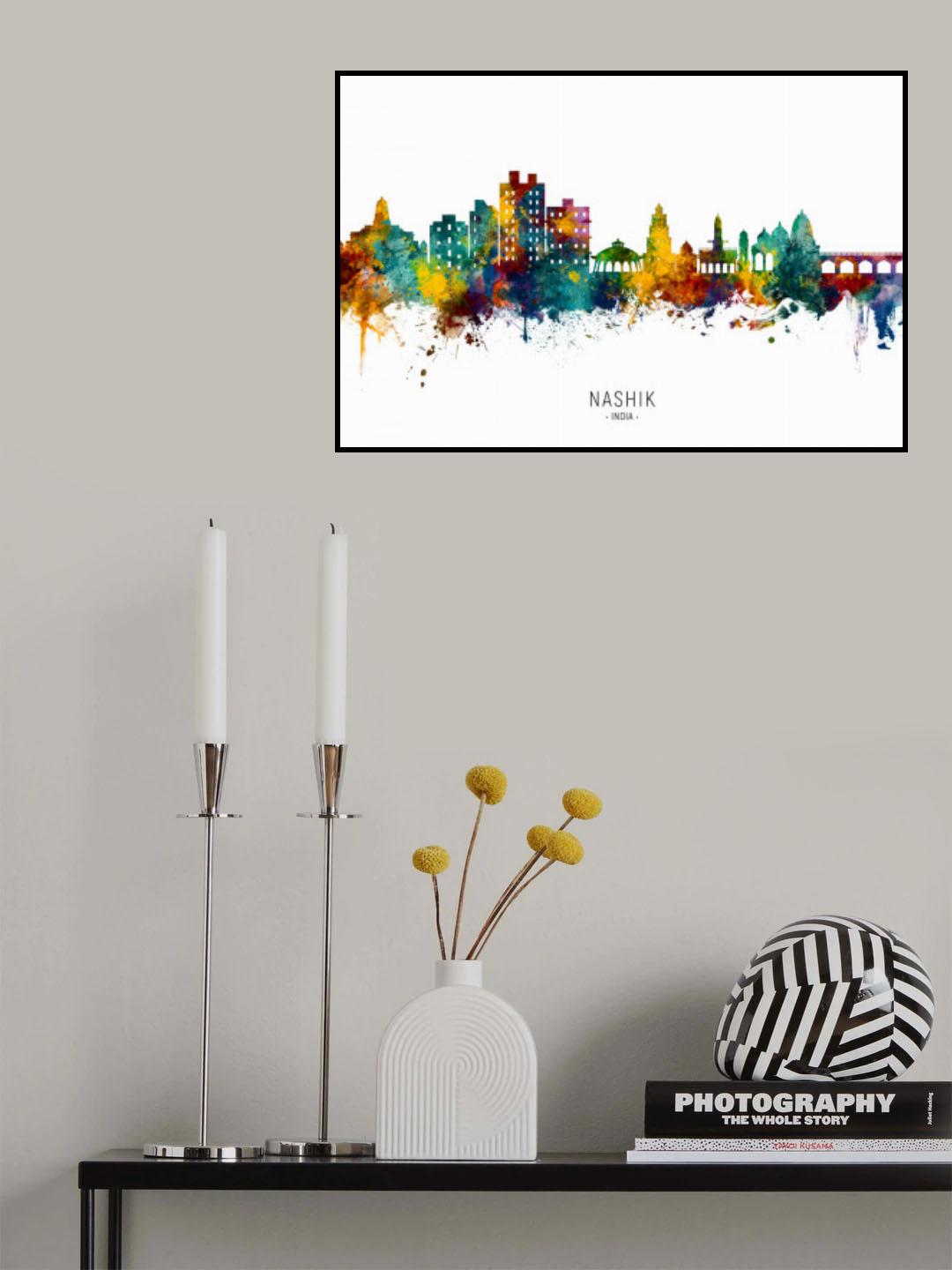 Nashik Skyline India Poster och Canvastavla